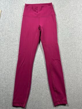 Lululemon Wunder Train Athletic Leggings Pink Women's Size 2 Pink HR Activewear